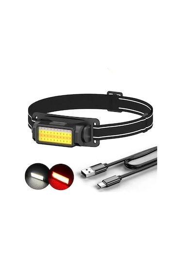 50 Cob Led Kafa Lambası Watton Wt-650 Siyah