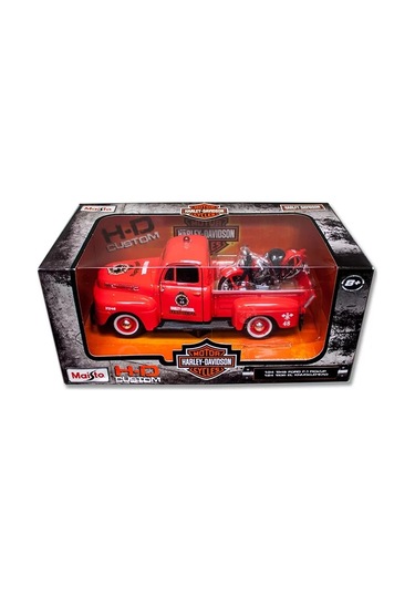 Harley Davidson 1:24 Ford F1 Pickup Ve 1936 Knucklehead