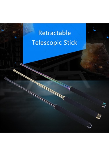 Geeksen Titanyum Çelik Gelişir Savunma Çubuğu 21 İnç - Anti-koroziv, Hızlı Gelişme, Kaymaz Köprü - Kişisel Güvenlik Ve Outdoor Aktivitelere İdeal Gümüş