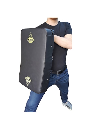 Aksaspor Leon Maxi Darbe Yastığı Kick-Boks Lowkick Pads Siyah