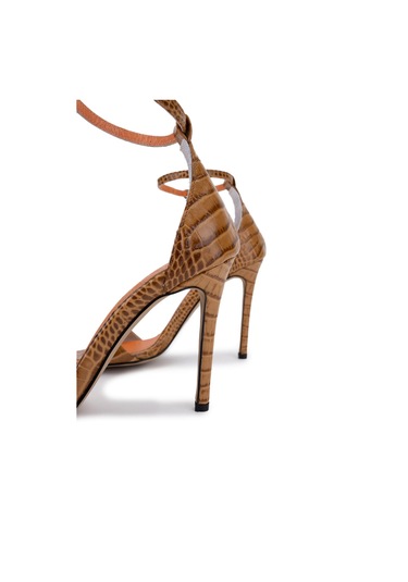 Tamer Tanca Kadın Hakiki Deri Taba Topuklu Ayakkabı 340 158 Bn Ayk Y25 Taba Taba