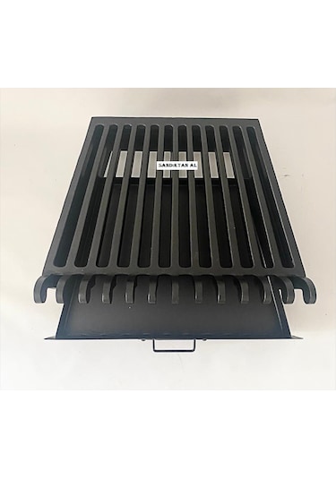 Döküm Izgara Şömine Izgarası 61 Cm X 40 Cm.X 45 Cm 13 Lü Izgara Çekmeceli