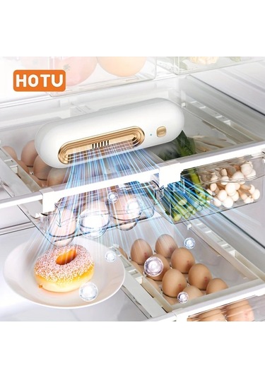 Elmpaly Hotu Mutfak Buzdolabı Koku Giderici Usb Şarj Altın Taşınabilir Hava Temizleyici