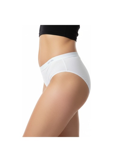 - Premium Bambu Kadın Slip 6 Lı Paket Beyaz Beyaz