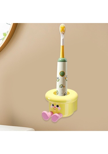 Homyl Diş Fırçası Tutucu Duvara Monte Banyo Düzenleyici Otel Sarı