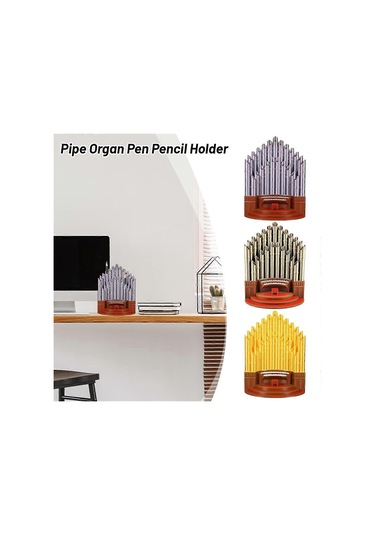 Ganzhoushop Boru Organ Kalem Kalemlik, Komik Kalemlik Masaüstü Dekorasyonu, Boru Organ Şekilli Masaüstü Kalemlik
