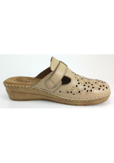 Forelli 80625 Bej Deri Terlik