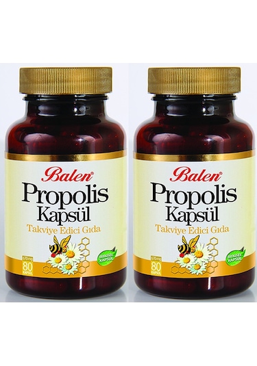 2 Adet Balen Propolis 400 MG 80 Kapsül