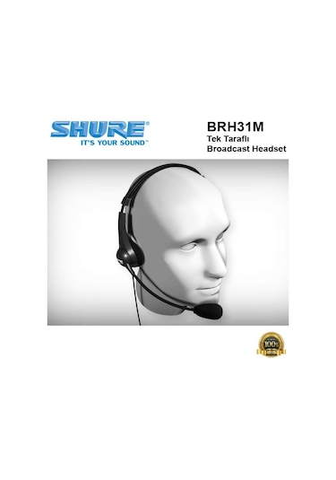 Shure Brh31M Tek Taraflı Broadcast Headset