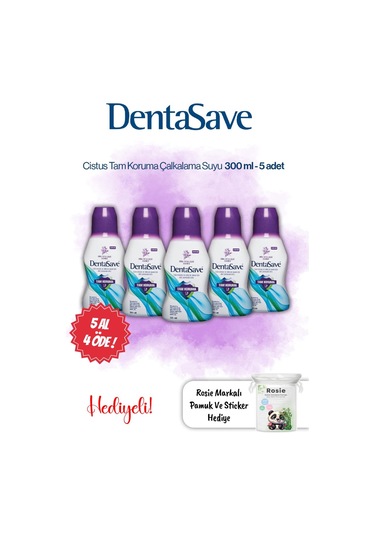 5 Al 4 Öde Dentasave Cistus Tam Koruma Çalkalama Suyu 300 Ml Ve Rosie Diğer