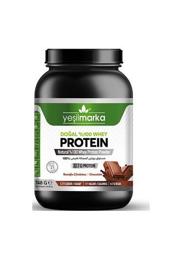Yeşilmarka Doğal Whey Protein Tozu - Beyoğlu Çikolatası 748 Gr