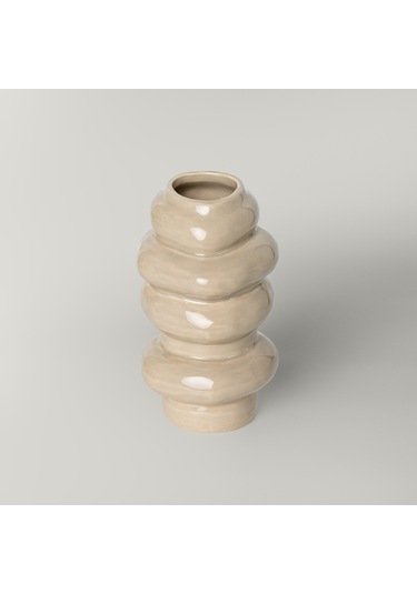 Linens Callen 11,5x11x20 Cm Vazo Bej Bej