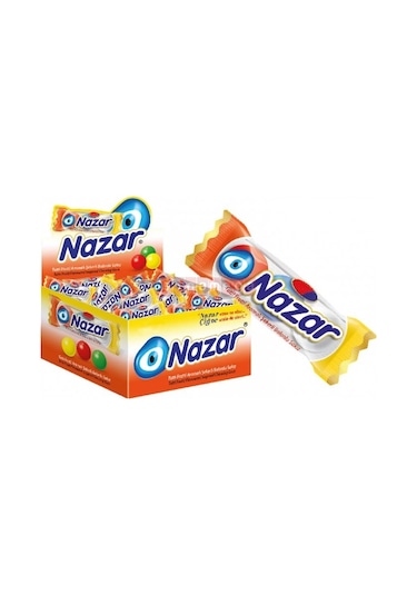 Nazar Tutti Frutti Aromalı Şekerli Sakız 100 Adet