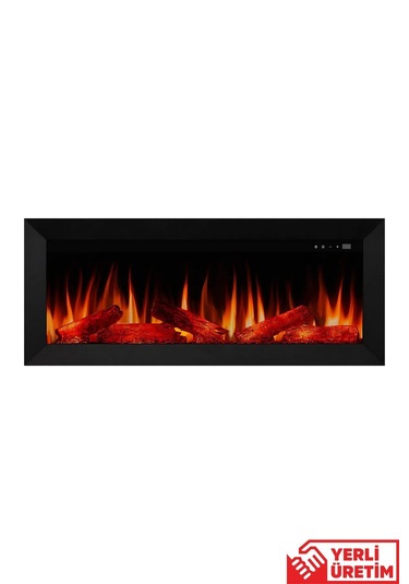 Magel 100 Elektrikli Şömine - Isıtıcısız, Metal Çerçeveli, Sınırs