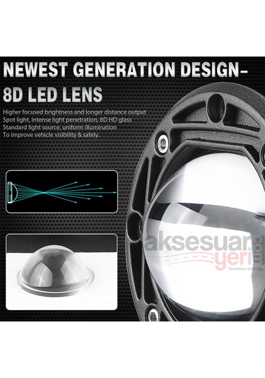 Offroad Sis Çalışma Lambası Beyaz/amber 20w 12-24v A+ İthal Ürün Tekli'dir