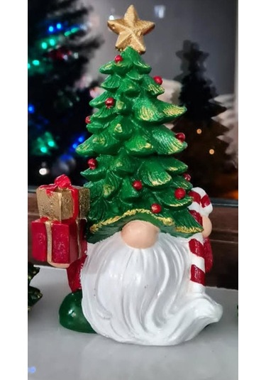 Kış Masası Noel Ağacı Süslemeleri İç Mekan Ev Dekorasyonu Noel Babalı Çam Ağacı 01