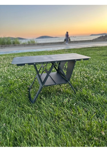 Portatif Katlanır Kamp Masası, Piknik, Plaj, Outdoor Çelik Kamp M