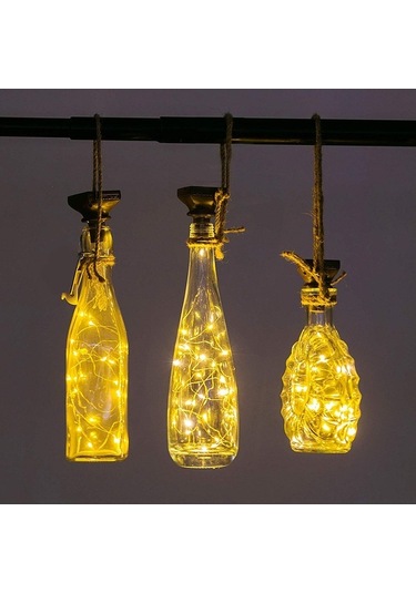 Pazly Güneş Enerjili 20 Led Şişe Dekoratif Işık Zinciri - 2 Metre