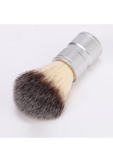 Sones Paslanmaz Çelik Hayvan Kılı Sakal Fırçası Manuel Karıştırma Ve Köpürtme Tıraş Aleti, Özellikler: Tek Fırça