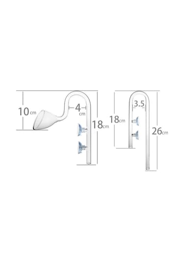 Aquapro Lilly Glass Pipe Dış Filtre Cam Emiş Basış 12mm