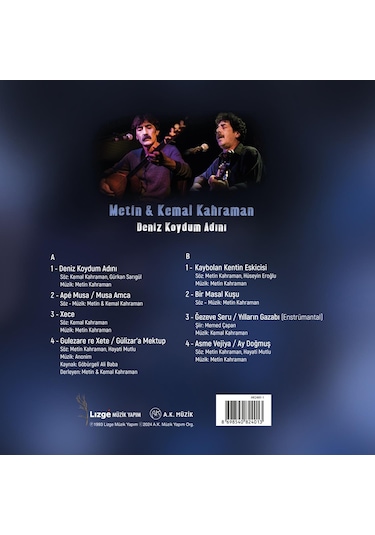 Metin Kemal Kahraman - Deniz Koydum Adını Plak