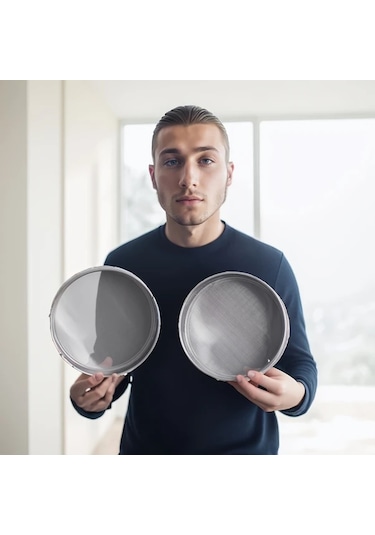 Willowhaven 304 Paslanmaz Çelik 36 Mesh Elek 20cm Bahçe Toprak Eleme