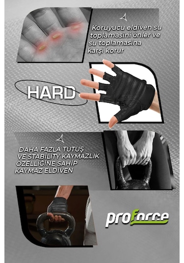 Fitness Body Eldiveni Hard S Siyah