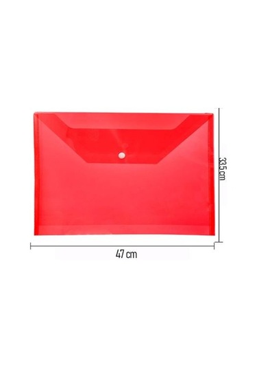 Artlantis A3 Çıtçıtlı Zarf Dosya Kırmızı
