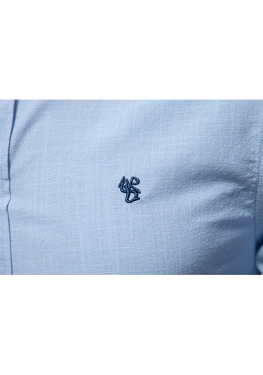 İlkbahar Ve Yaz İş Gömlekleri Erkek Günlük Düz Renk Uzun Kollu Gömlekler Açık Sarı