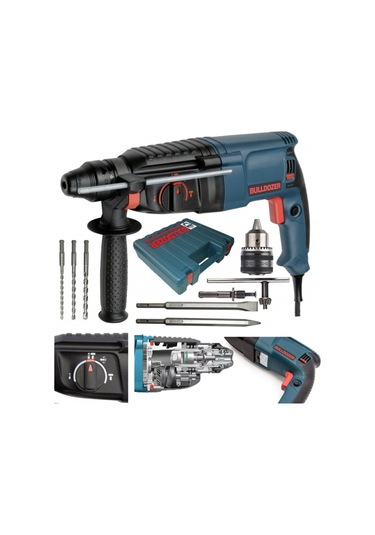 Bulldozer 3200W Kırıcı Delici Boya Karıştırıcı Set 5 Adet SDS Uç