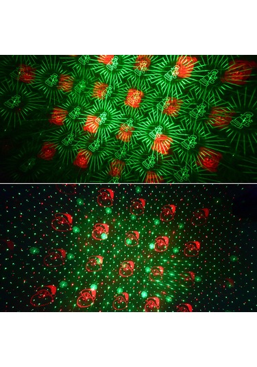 Teltree Usb Projeksiyon Işığı Otomatik Döner Sesli Kontrollü Renkli Animasyonlu Noel Araba Ev Dekorasyon Işığı C208-noel C Grubu Çok Renkli