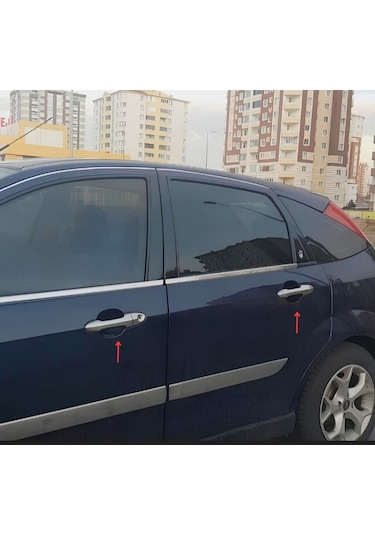 Ebal Otomotiv Ford Focus 1 HB Krom Kapı Kolu 4 kapı 1998-2005 P.Çelik
