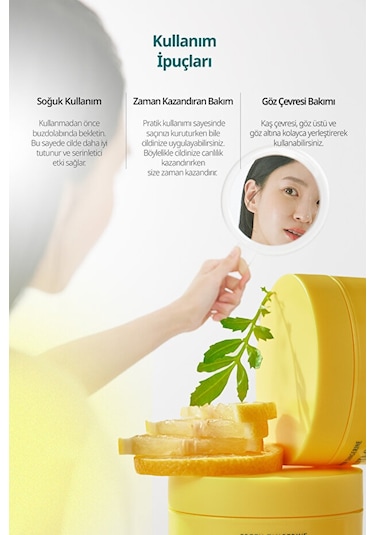 Goodal Yeşil Mandalina Özlü, Aydınlatıcı Göz Altı Maskesi Green Tangerine Vita C Eye Gel Patch