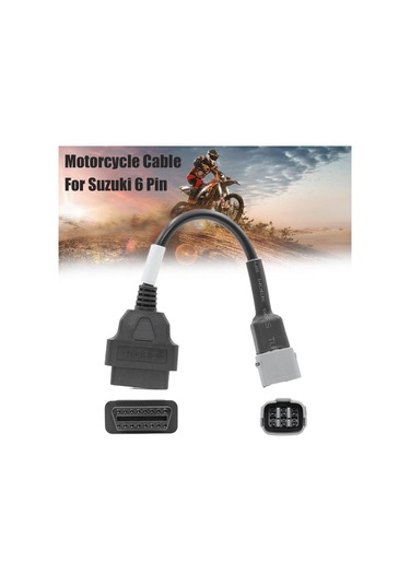 Motor Durum Monitörü, Suzuki Uyumluluğu İçin Isıya Dayanıklı Motosiklet Obd2 Teşhis Kablosu, Dayanıklı Plastik Metalden Hafif Adaptör
