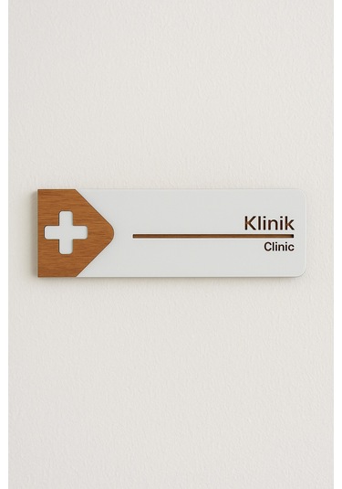 Klinik Ofis Oda Kapı İsimliği Yönlendirme Tabelası Levhası Kişiselleştirilebilir