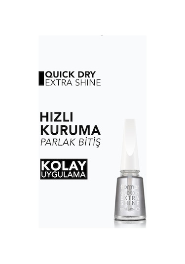Flormar Tırnak Bakımı - Quick Dry Extra Shine Redesign 000 8690604560547 35000026