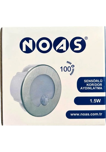 Noas Sensörlü Koridor Armatür Yuvarlak Beyaz Diğer