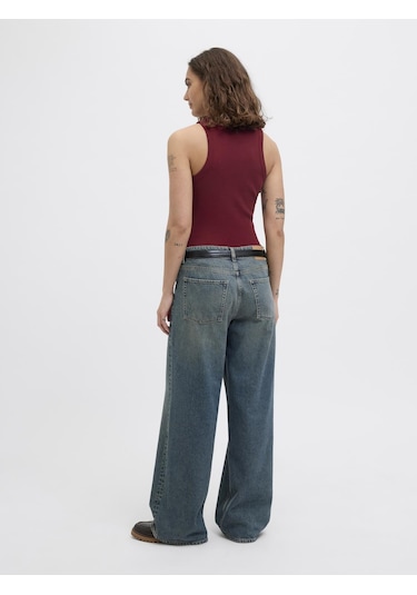 Jack & Jones Kadın Halter Yaka Bluz - Forest - 12224661 Cabernet