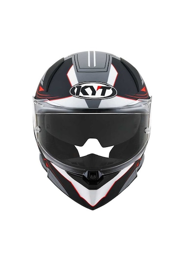 Kyt R2r Kapalı Kask Mat Beyaz - Gri - Siyah