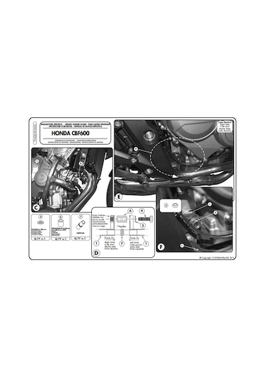 Kappa Kn456 Honda Cbf 600S - 600N 08-12 Koruma Demiri N11.482