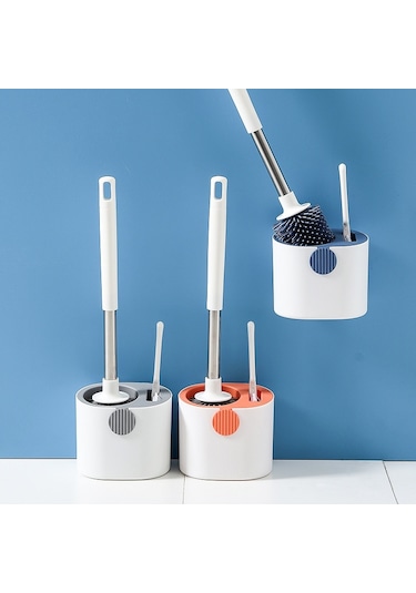 Tuvalet Fırçası Yumuşak Kıllar - Gri