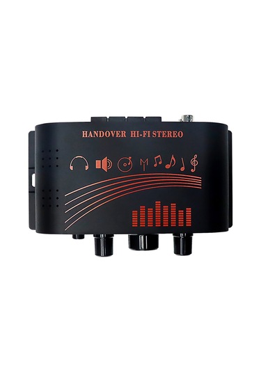 Aubyhe Ev Ve Araba Taşınabilir 2x20w Mini Güçlendirici, 4-16ω, Tiz Ve Bass Kontrol, Pil Ve Şarj Adaptörsüz 135x75x45mm