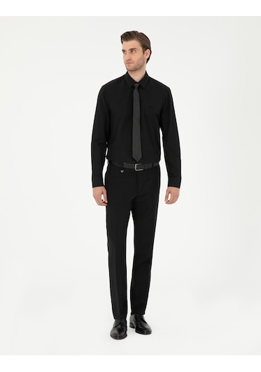 Pierre Cardin Erkek Siyah Gömlek Basic 50297903-vr046 Siyah