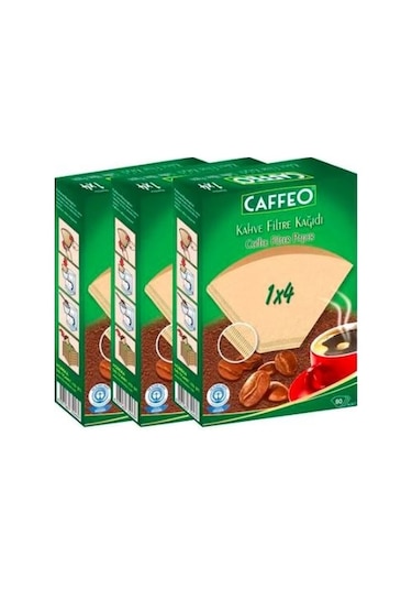 Caffeo 1 x 4 Kahve Filtre Kağıdı 3 x 80'li