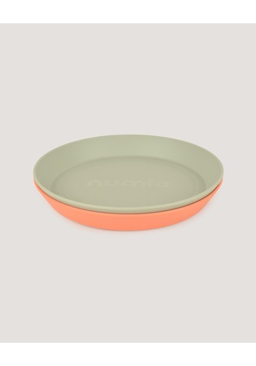 2'li Yuvarlak Tabak Sage Green-peach