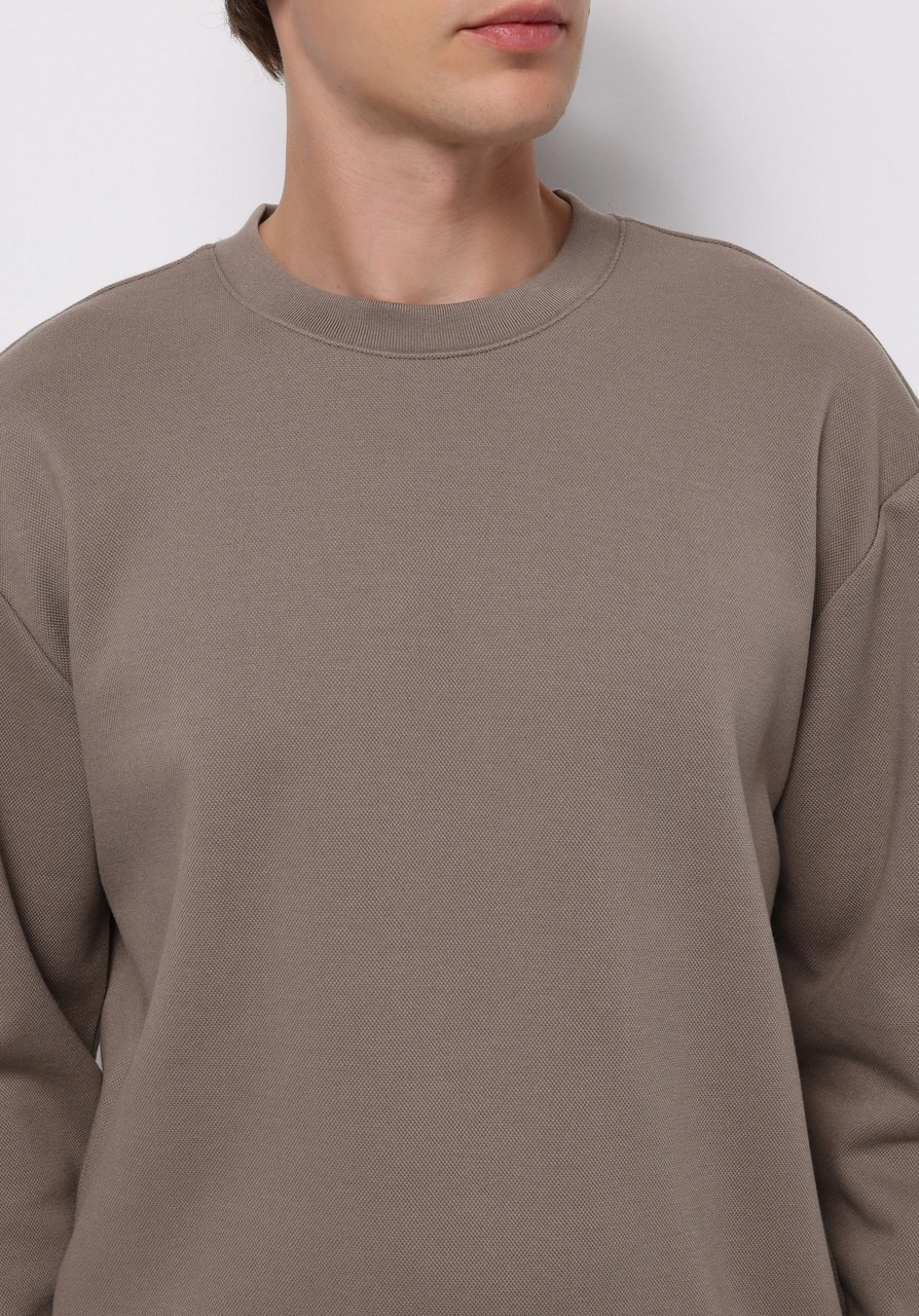 Colins Comfort Fit Erkek Bej Sweatshirt Cl1076476 Q1.v2 Dbg Bej