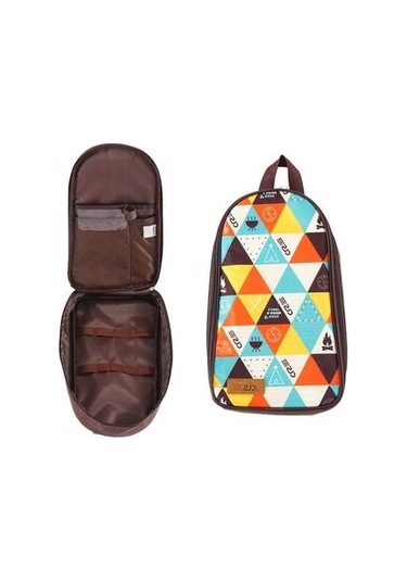 Pazly Taşınabilir Pişirme Aletleri Düzenleyici Çantası Dış Mekan Bbq Kamp Mutfağı Depolama Çok Renkli