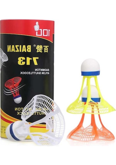 Flybuy Ve Topu Rüzgara Nylon Mekan Kullanımı İç Dış Dayanıklı Dayanıklı Badminton Adet 3 - Yj