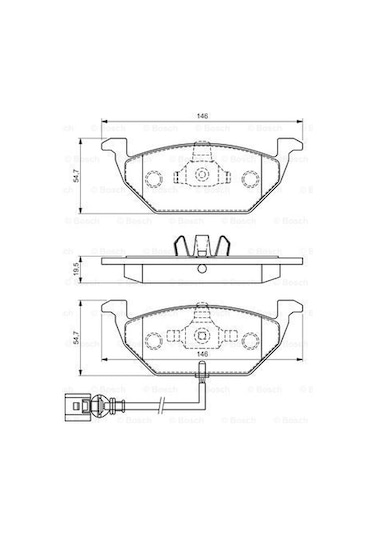 Skoda Roomster 1.4 2006-2010 Bosch Ön Balata