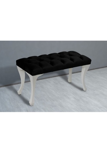Siyah Chester Model Babyface Kumaş Bench&koltuk&tabure&pofuduk Yatak Odası Takımı Ucu&önü Puff